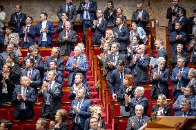 Session of questions to the gouvernment at the National Assembly - Paris AJ