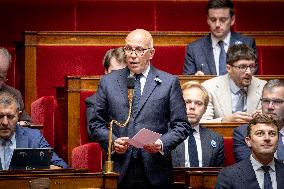 Session of questions to the gouvernment at the National Assembly - Paris AJ