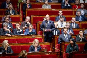 Session of questions to the gouvernment at the National Assembly - Paris AJ