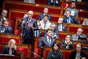 Session of questions to the gouvernment at the National Assembly - Paris AJ