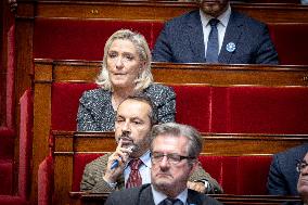 Session of questions to the gouvernment at the National Assembly - Paris AJ