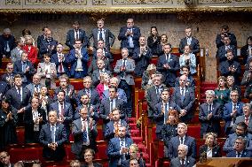 Session of questions to the gouvernment at the National Assembly - Paris AJ