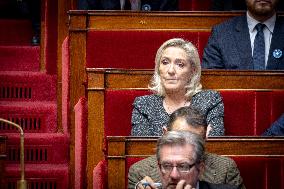 Session of questions to the gouvernment at the National Assembly - Paris AJ