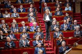 Session of questions to the gouvernment at the National Assembly - Paris AJ