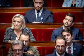 Session of questions to the gouvernment at the National Assembly - Paris AJ