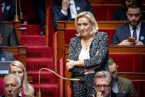 Session of questions to the gouvernment at the National Assembly - Paris AJ