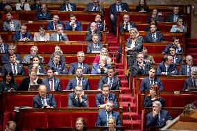 Session of questions to the gouvernment at the National Assembly - Paris AJ