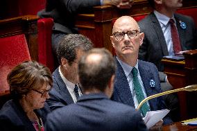 Session of questions to the gouvernment at the National Assembly - Paris AJ