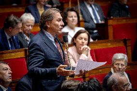 Session of questions to the gouvernment at the National Assembly - Paris AJ
