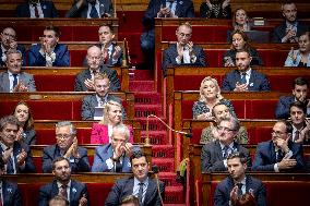 Session of questions to the gouvernment at the National Assembly - Paris AJ