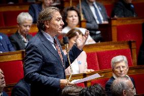 Session of questions to the gouvernment at the National Assembly - Paris AJ