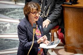 Session of questions to the gouvernment at the National Assembly - Paris AJ