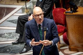 Session of questions to the gouvernment at the National Assembly - Paris AJ