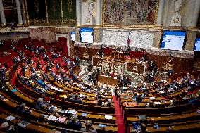 Session of questions to the gouvernment at the National Assembly - Paris AJ