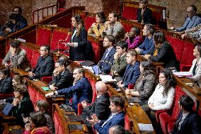 Session of questions to the gouvernment at the National Assembly - Paris AJ
