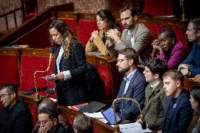 Session of questions to the gouvernment at the National Assembly - Paris AJ