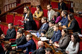 Session of questions to the gouvernment at the National Assembly - Paris AJ