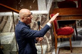 Session of questions to the gouvernment at the National Assembly - Paris AJ