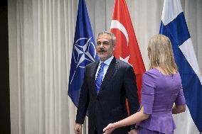 Turkish Foreign Minister Hakan Fidan visits Helsinki