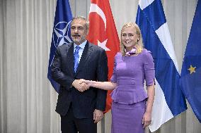 Turkish Foreign Minister Hakan Fidan visits Helsinki
