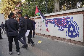 Iranians Rally At Former US Embassy - Tehran