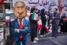 Iranians Rally At Former US Embassy - Tehran