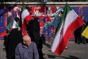 Iranians Rally At Former US Embassy - Tehran