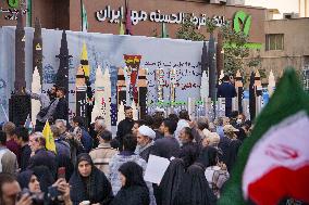 Iranians Rally At Former US Embassy - Tehran