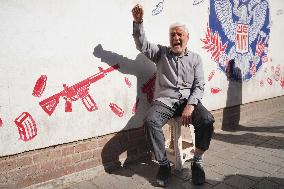 Iranians Rally At Former US Embassy - Tehran