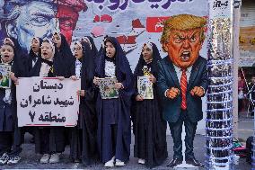 Iranians Rally At Former US Embassy - Tehran