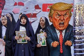 Iranians Rally At Former US Embassy - Tehran