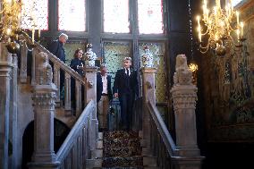 President Macron Visits the Pierre Loti House - Rochefort