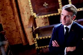 President Macron Visits the Pierre Loti House - Rochefort