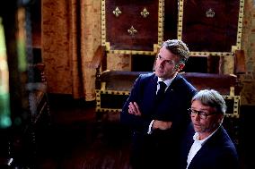 President Macron Visits the Pierre Loti House - Rochefort