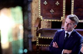 President Macron Visits the Pierre Loti House - Rochefort