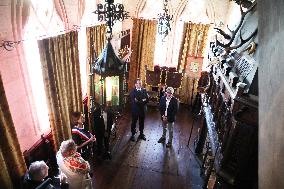 President Macron Visits the Pierre Loti House - Rochefort