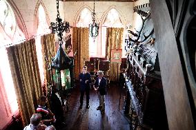 President Macron Visits the Pierre Loti House - Rochefort