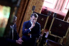 President Macron Visits the Pierre Loti House - Rochefort