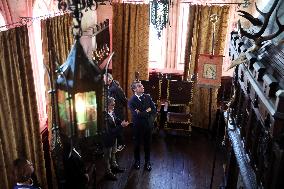 President Macron Visits the Pierre Loti House - Rochefort