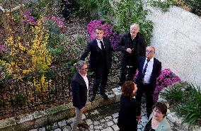 President Macron Visits the Pierre Loti House - Rochefort