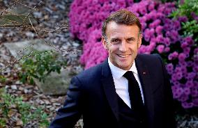 President Macron Visits the Pierre Loti House - Rochefort