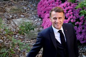 President Macron Visits the Pierre Loti House - Rochefort