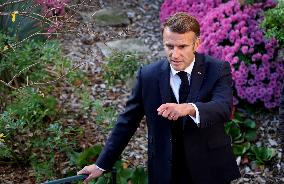 President Macron Visits the Pierre Loti House - Rochefort