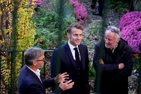 President Macron Visits the Pierre Loti House - Rochefort