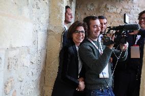 President Macron Visits the Pierre Loti House - Rochefort