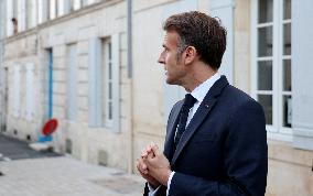 President Macron Visits the Pierre Loti House - Rochefort