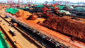 Qingdao Port Ore Terminal Yard