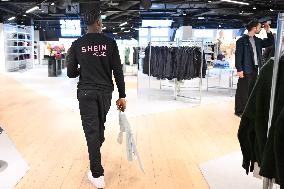 Opening Day of Shein First Physical Store at BHV - Paris