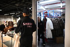 Opening Day of Shein First Physical Store at BHV - Paris
