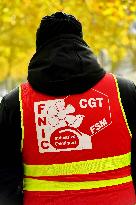 Inter-Union Rally In Front Of Maison Sanofi - Paris